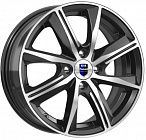 Диски  K&K Арнар КС890 6 x 15 4*100 Et: 45 Dia: 67,1 алмаз чёрный