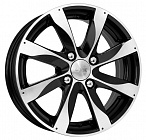 Диски  K&K Джемини 6 x 15 4*100 Et: 48 Dia: 54,1 алмаз черный