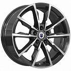 Диски  K&K Меренге 7,5x17 5*100 Et:38 Dia:67,1 алмаз чёрный