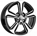 Диски KDW KD1544 6x15 4*100 Et:46 Dia:54,1 Black Front Polished Диски KDW KD1544 6x15 4*100 Et:46 Dia:54,1 Black Front Polished