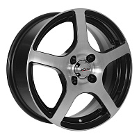 Диски  X'trike X-118 6 x 15 4*108 Et: 45 Dia: 63,35 BK/FP