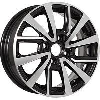 Диски  KDW KD1430 5,5x14 4*100 Et:40 Dia:56,6 Black Front Polished