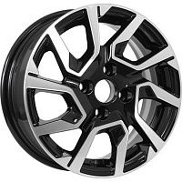 Диски  KDW KD1420 5,5x14 4*100 Et:40 Dia:60,1 Black Front Polished